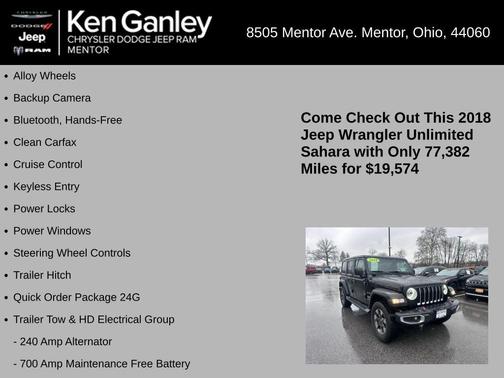 2018 Jeep Wrangler Unlimited Sahara