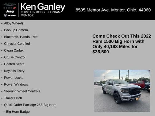 2022 RAM 1500 Big Horn