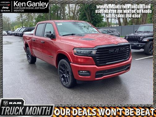 Molten Red Pearlcoat 2026 RAM 1500 Laramie