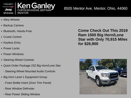 2019 RAM 1500 Big Horn