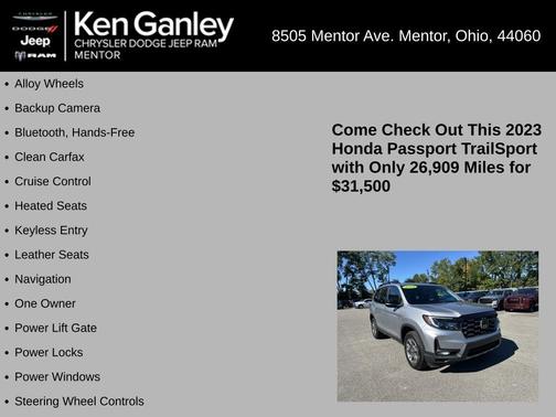 2023 Honda Passport TrailSport