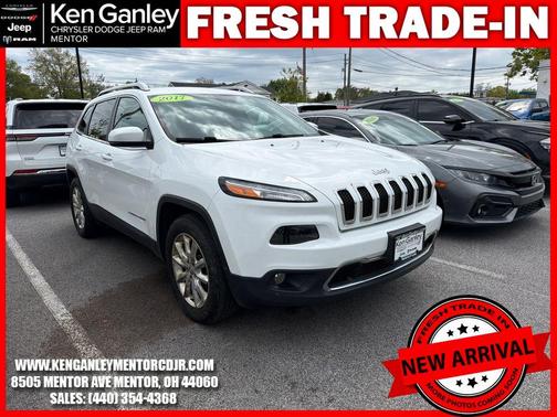 Bright White Clearcoat 2017 Jeep Cherokee Limited