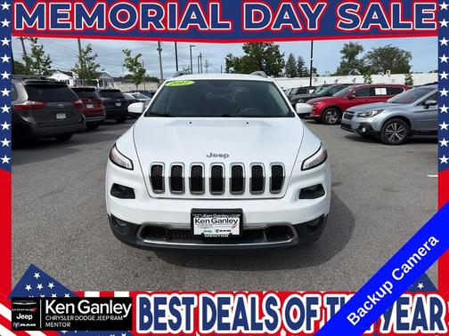 Bright White Clearcoat 2017 Jeep Cherokee Limited