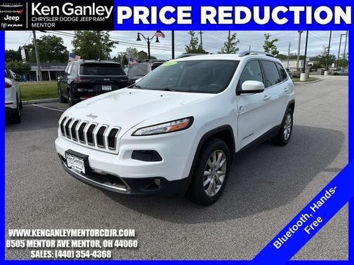 Bright White Clearcoat 2017 Jeep Cherokee Limited