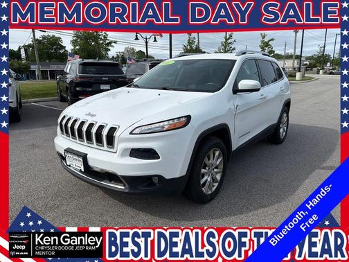 Bright White Clearcoat 2017 Jeep Cherokee Limited