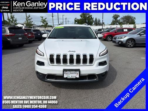 Bright White Clearcoat 2017 Jeep Cherokee Limited