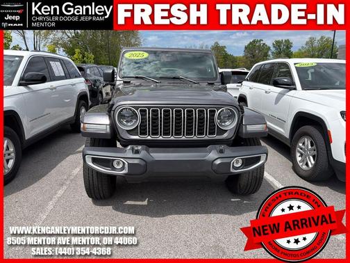 Granite Crystal Clearcoat Metallic 2025 Jeep Wrangler 4xe Sahara
