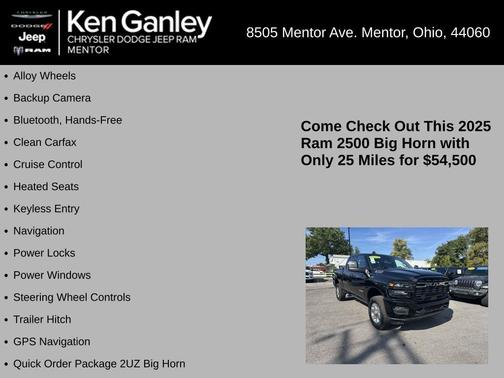2025 RAM 2500 Big Horn