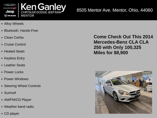2014 Mercedes-Benz CLA-Class 250