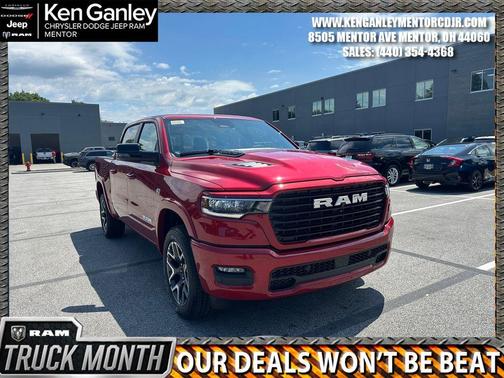 Molten Red Pearlcoat 2026 RAM 1500 Laramie