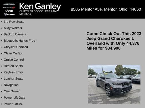 2023 Jeep Grand Cherokee L Overland