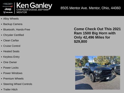 2021 RAM 1500 Big Horn