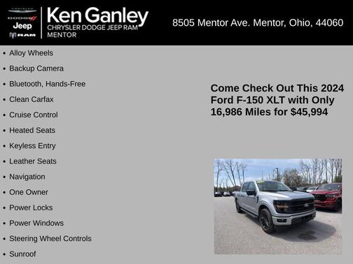 Silver Metallic 2024 Ford F-150 XLT