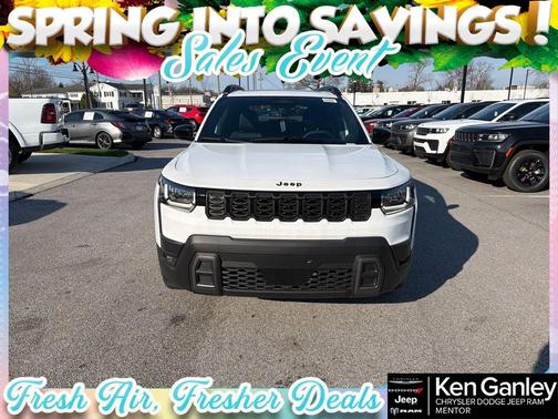 Bright White Clearcoat 2026 Jeep Cherokee LAREDO/LIMITED