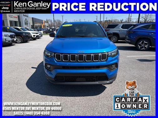 Hydro Blue Pearlcoat 2024 Jeep Compass Latitude Lux