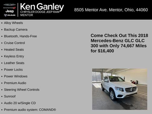 2018 Mercedes-Benz GLC 300 Base 4MATIC