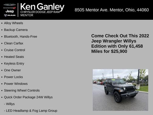 Granite Crystal Clearcoat Metallic 2022 Jeep Wrangler Sport