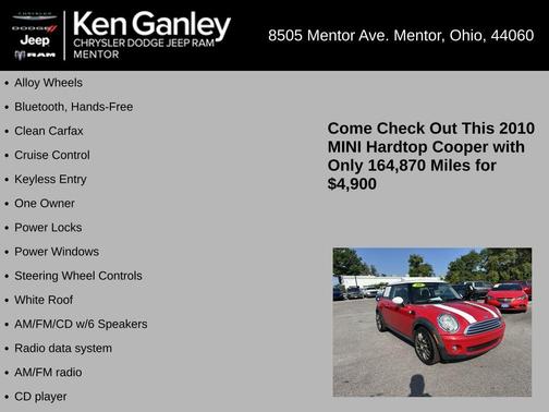 2010 MINI Cooper Base (M6)