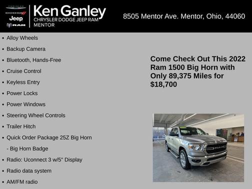2022 RAM 1500 Big Horn
