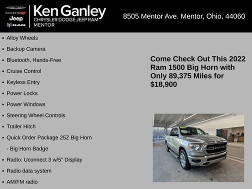 2022 RAM 1500 Big Horn