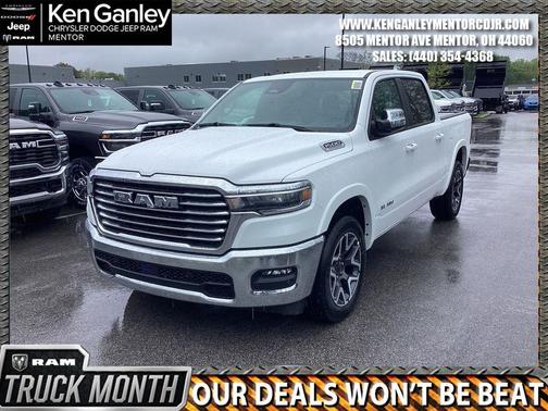 Bright White Clearcoat 2026 RAM 1500 Laramie