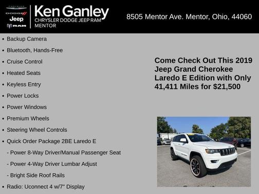 2019 Jeep Grand Cherokee Laredo E