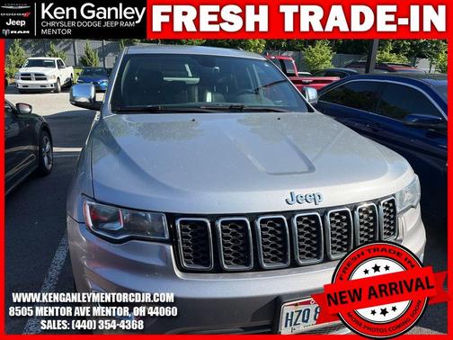 Billet Silver Metallic Clearcoat 2017 Jeep Grand Cherokee Limited