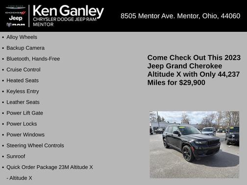 2023 Jeep Grand Cherokee Altitude