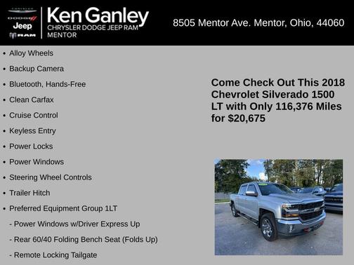 2018 Chevrolet Silverado 1500 1LT