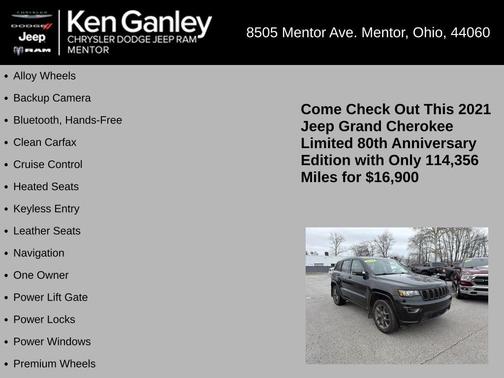 Diamond Black 2021 Jeep Grand Cherokee Limited