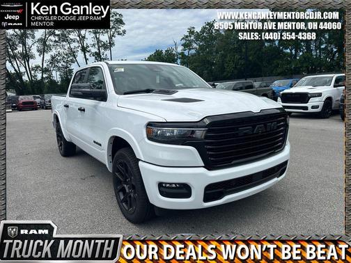 Bright White Clearcoat 2026 RAM 1500 Laramie