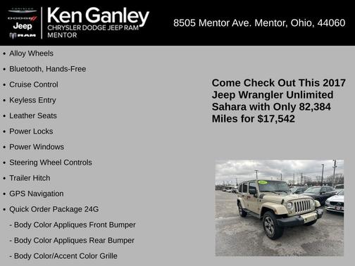 2017 Jeep Wrangler Unlimited Sahara