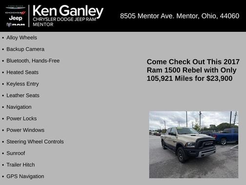 Mojave Sand Clearcoat 2017 RAM 1500 Rebel