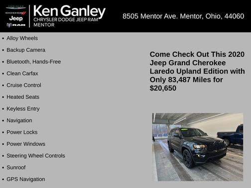 2020 Jeep Grand Cherokee Upland