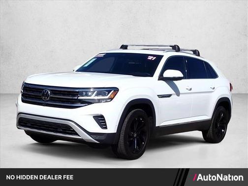 Oryx White Pearl 2021 Volkswagen Atlas Cross Sport 3.6L V6 SEL