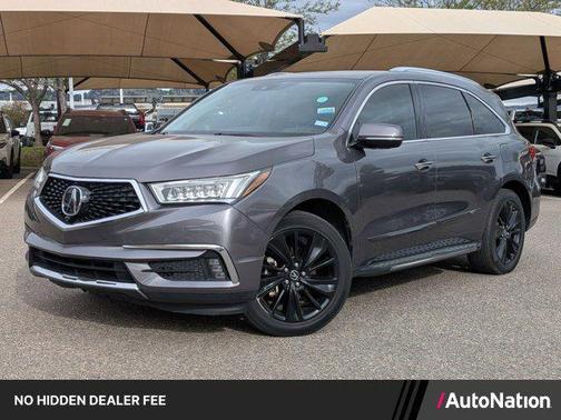 Gray 2018 Acura MDX 3.5L w/Advance & Entertainment Pkgs