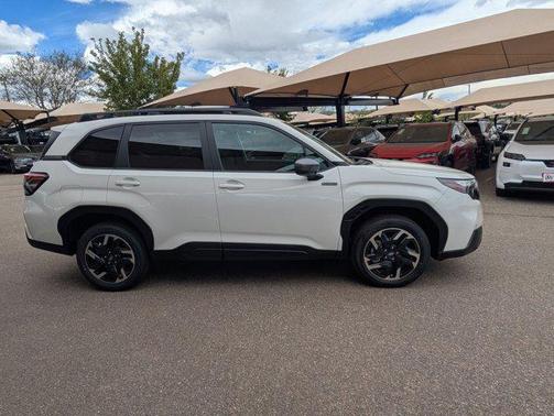 Crystal White Pearl 2026 Subaru Forester Hybrid Premium