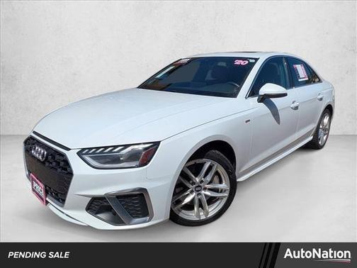 Glacier White Metallic 2020 Audi A4 45 Premium Plus