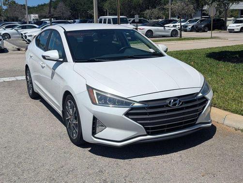 Quartz White Pearl 2019 Hyundai ELANTRA Limited
