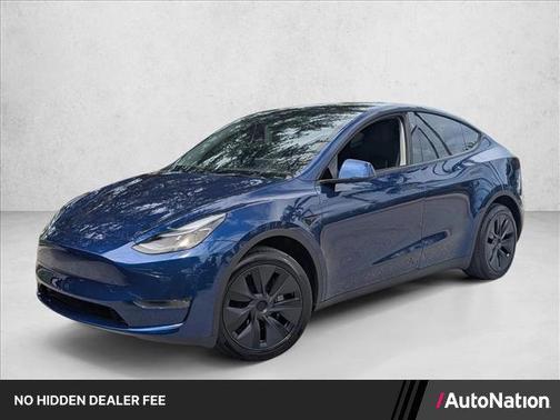 Deep Blue Metallic 2025 Tesla Model Y Long Range Dual Motor All-Wheel Drive