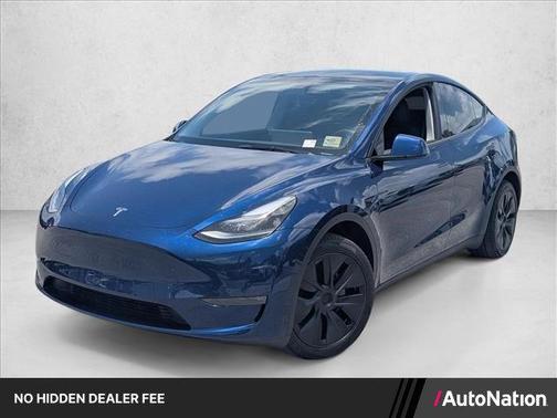 Deep Blue Metallic 2025 Tesla Model Y Long Range Dual Motor All-Wheel Drive