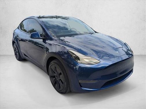 Deep Blue Metallic 2025 Tesla Model Y Long Range Dual Motor All-Wheel Drive