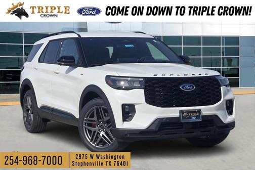 Star White 2026 Ford Explorer ST-Line