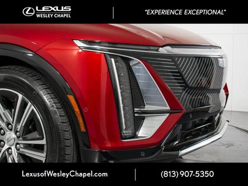 Radiant Red Tintcoat 2025 Cadillac LYRIQ Luxury