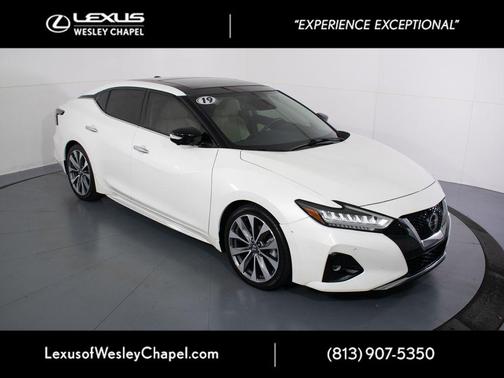 Pearl White Tricoat 2019 Nissan Maxima 3.5 Platinum
