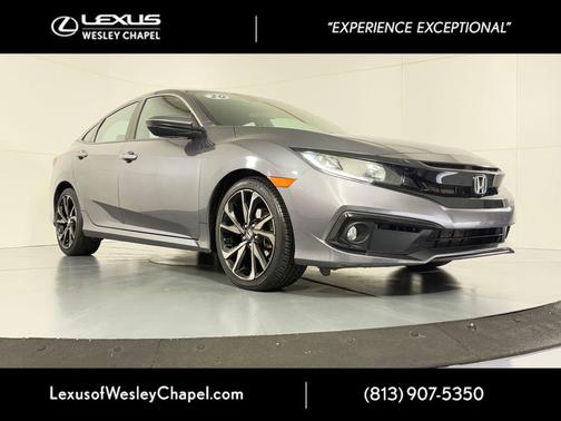 Modern Steel Metallic 2020 Honda Civic Sport