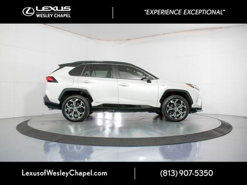 Wind Chill Pearl/Midnight Black Metallic 2024 Toyota RAV4 Prime XSE