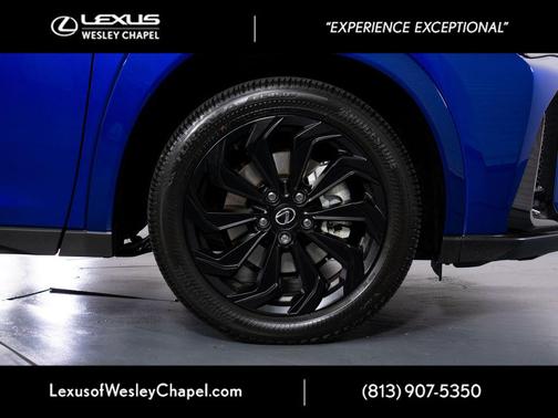 Ultrasonic Blue Mica 2.0 with Obsidian Roof 2025 Lexus UX 300h F SPORT Design