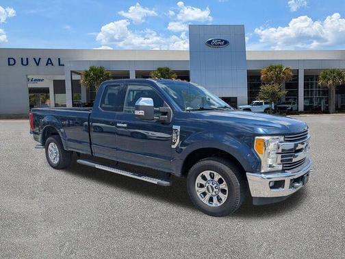 Blue 2017 Ford F-250 Lariat