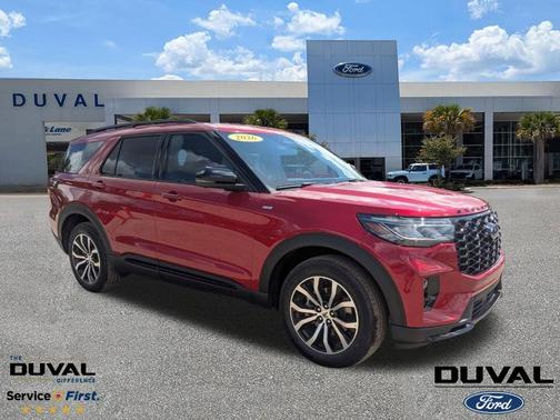 Rapid Red Metallic Tinted Clearcoat 2026 Ford Explorer ST-Line